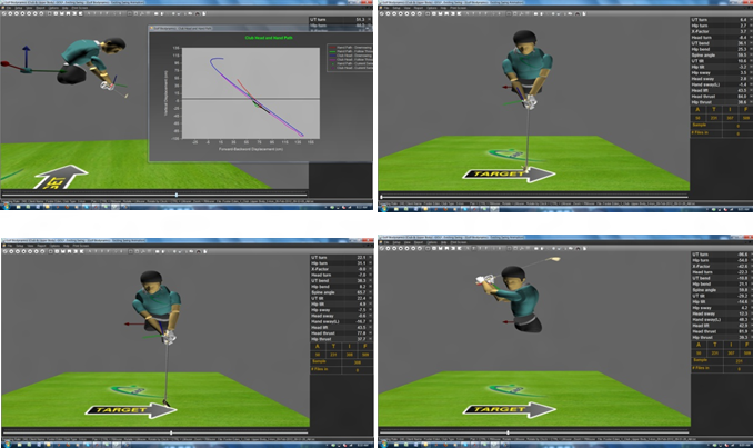 Golf BioDynamics software screenshots